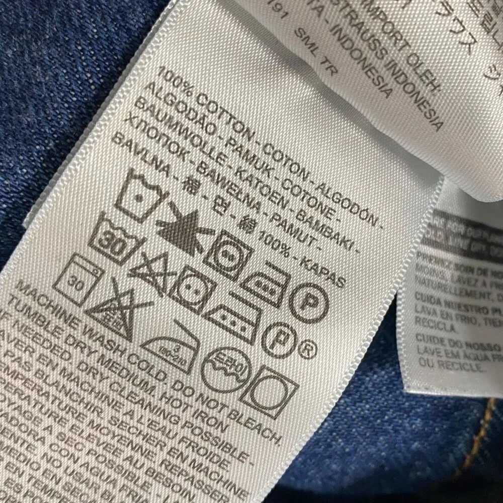 Levi's Made & Crafted Pleated Front Type II Denim Jean Jacket Mens size S New - Picture 11 of 12